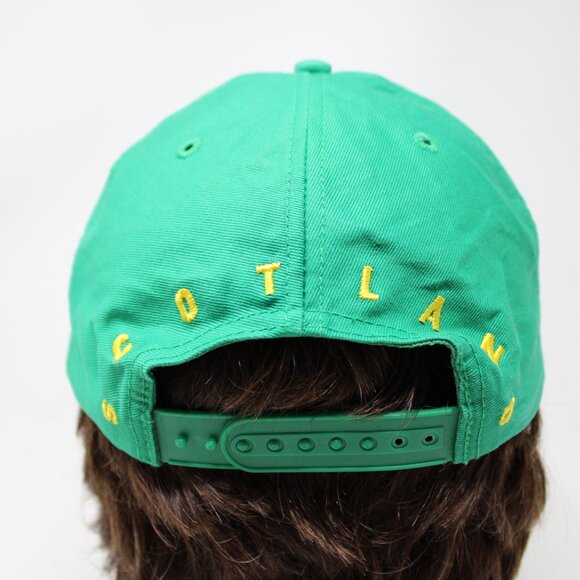 St. Andrews Old Course Hat Mens Snapback Green Cotton International Insignia Cap - Picture 6 of 13